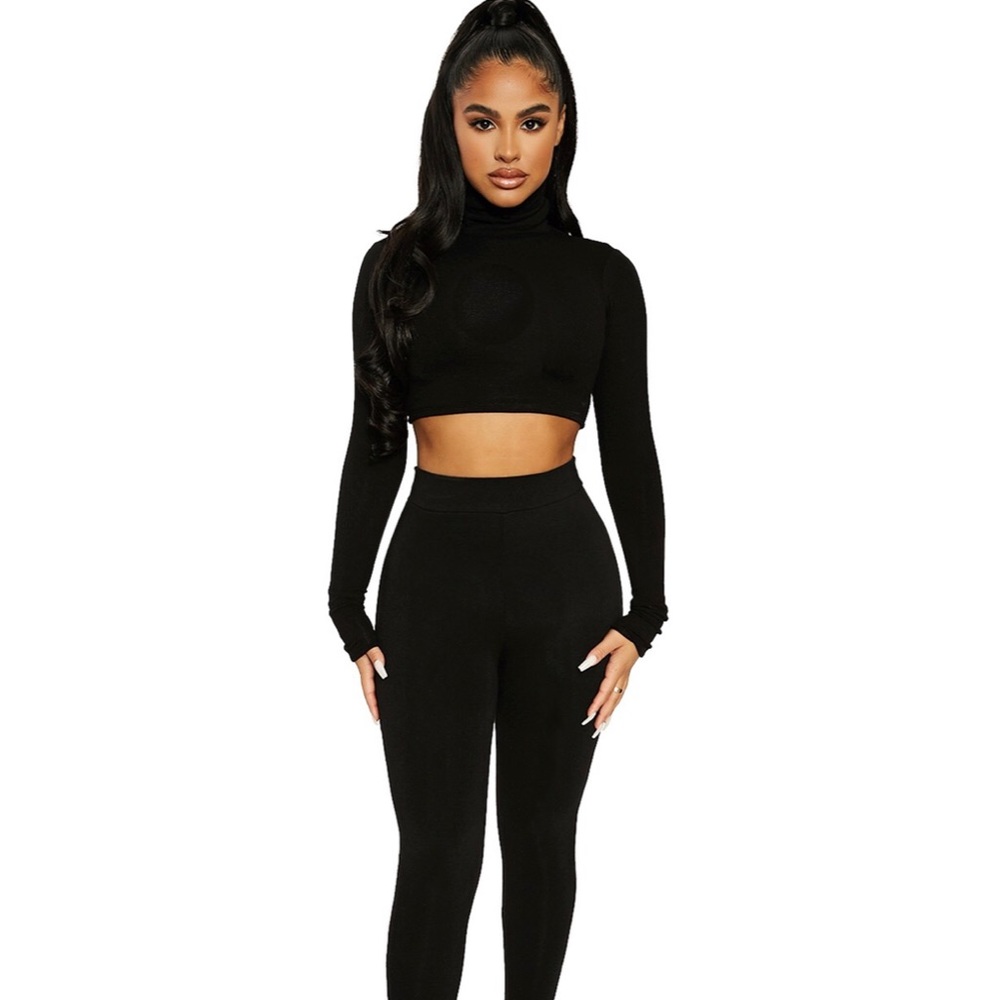 naked wardrobe the NW turtleneck crop